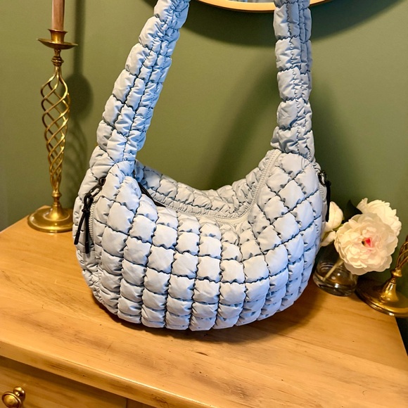 Source Unknown Handbags - Puffer Quilted Hobo Carryall Tote - Free People INSPIRED